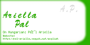 ariella pal business card